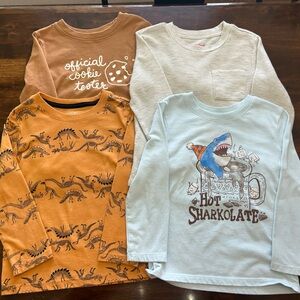 4T Graphic Design Long Sleeve Tops